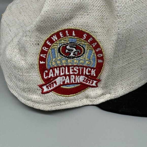 New Era San Francisco 49ers Candlestick Park Farewell Linen 59FIFTY 7 1/4 RARE - Picture 6 of 9